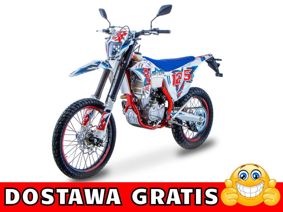 Dostawa Gratis !!! Cross Enduro BARTON FRX 125 cc z Homologacją, Mocny