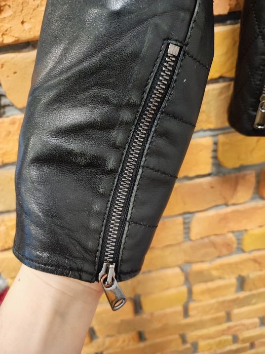 Шкіряна курта жіноча розмір S