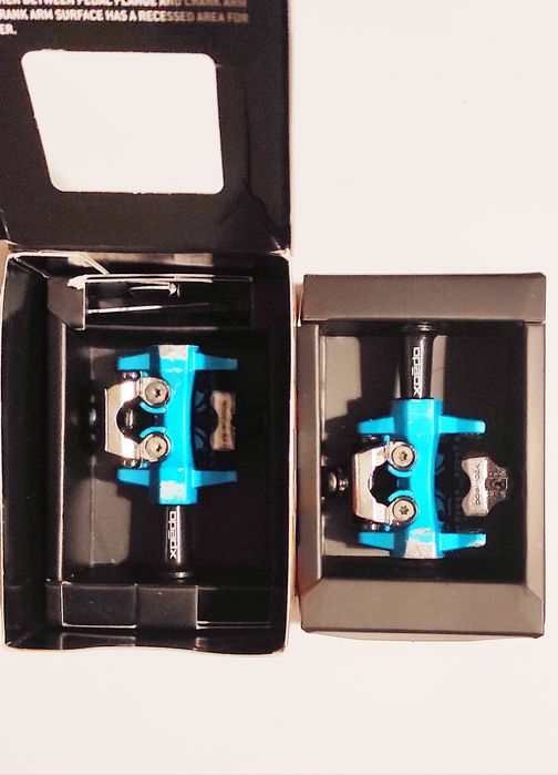 Pedały rowerowe SPD MTB Gravel Xpedo CXR XMF-10AC black/blue 294g