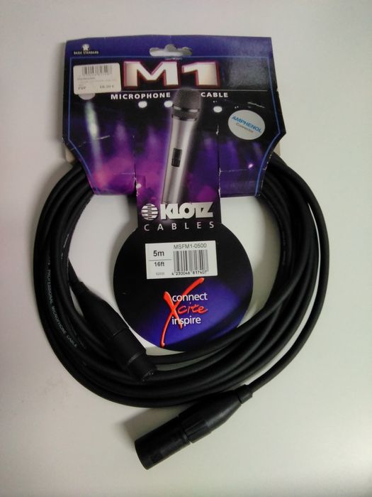 Klotz - cabo microfone - 5m64729697759106120