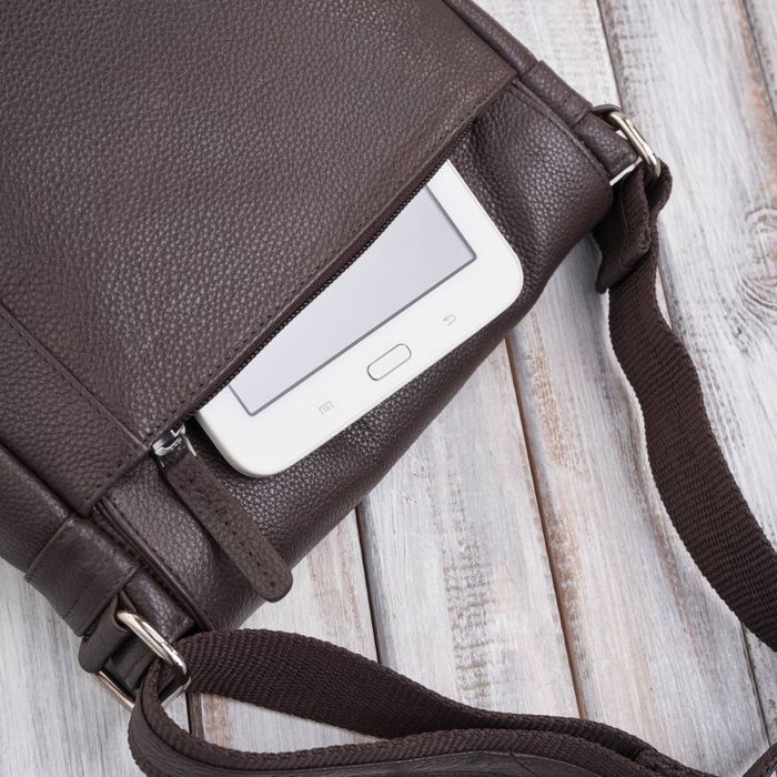 listonoszka męska na ramię klasyczna ze skóry naturalnej