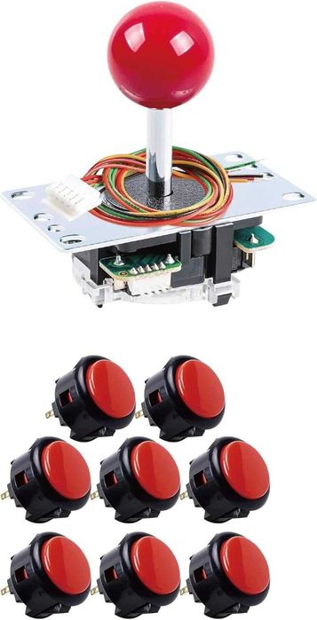 Arcade Joystick + botões (conjunto de 2 kits)