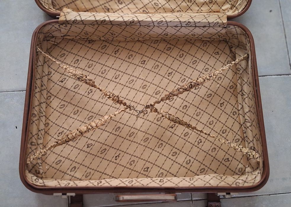 Mala viagem vintage castanho