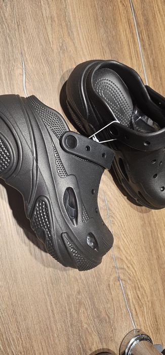 Hit platforma 6cm Czarne mule chodaki klapki unisex 39/40
