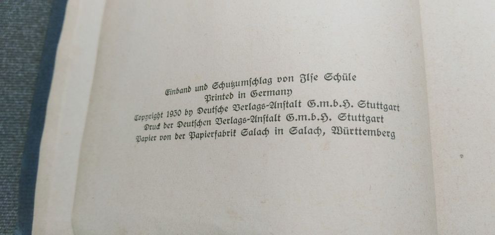 Książka z 1930 lna Seidel