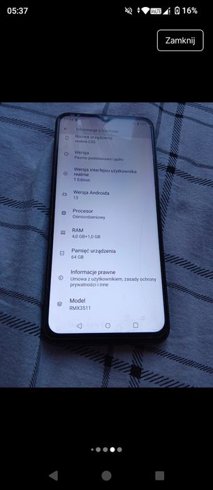 Telefon komórkowy Realmi C35.