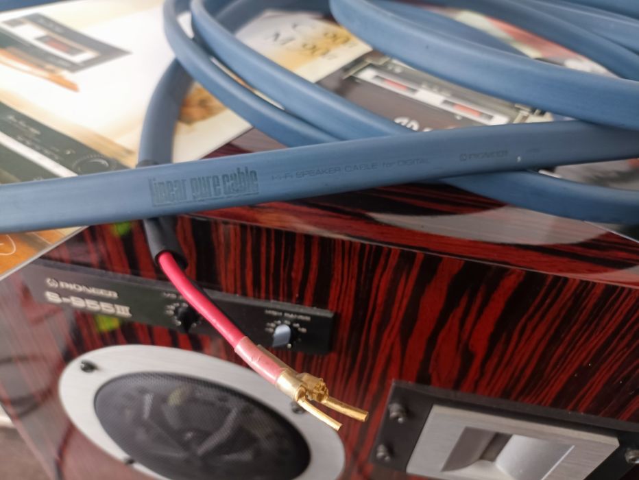 Pioneer M-90a Japan LINEAR PURE CABLE  audiofilskie kable 1988r FLAGA