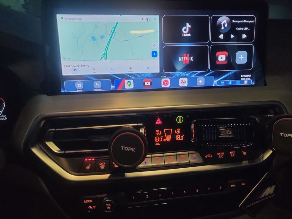 BMW od 2017 ID6 ID7 ID8 bezprzewodowy CARPLAY android BOX PLUG&PLAY