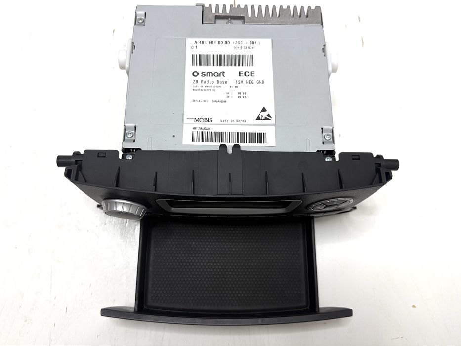 Radio original e gaveta de Smart Fortwo 451