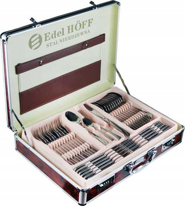 Sztućce z połyskiem 72szt. Zestaw sztućców na 12 osób,komplet obiadowy