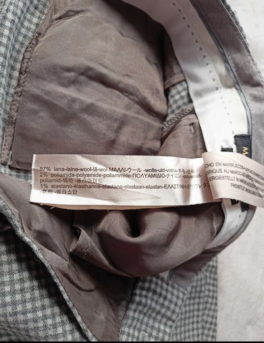 Spodnie Massimo Dutti wełna