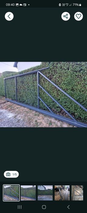 Brama przesuwna / konstrukcja bramy wjazdowej