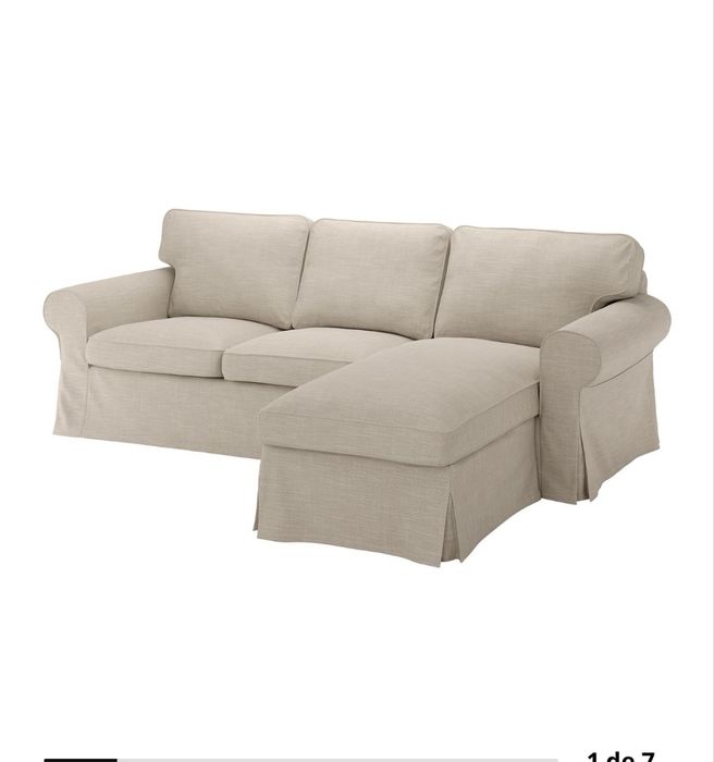 Sofá EKTORP 3 lugares chaise long