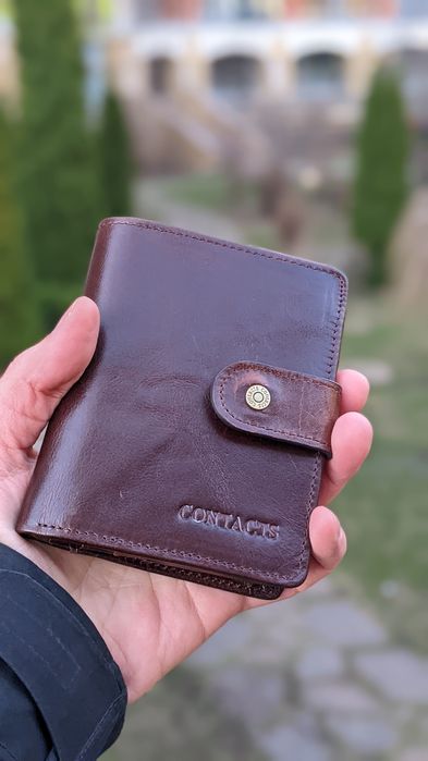 Гаманець шкіряний, портмоне, з натуральної шкіри, чоловічий гаманець