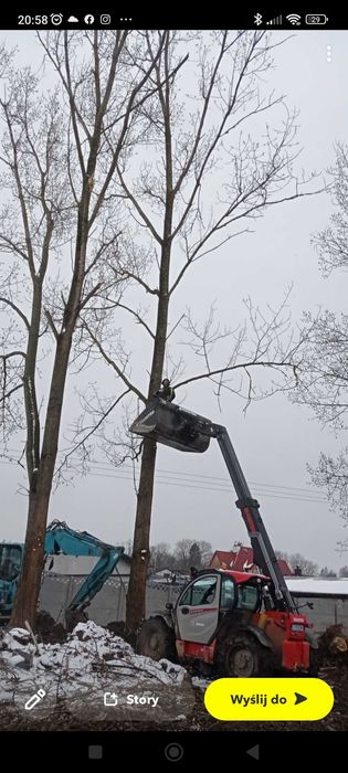 Wynajem, usługa, praca koparką, ładowarką telskopową, ciągnikiem rolni