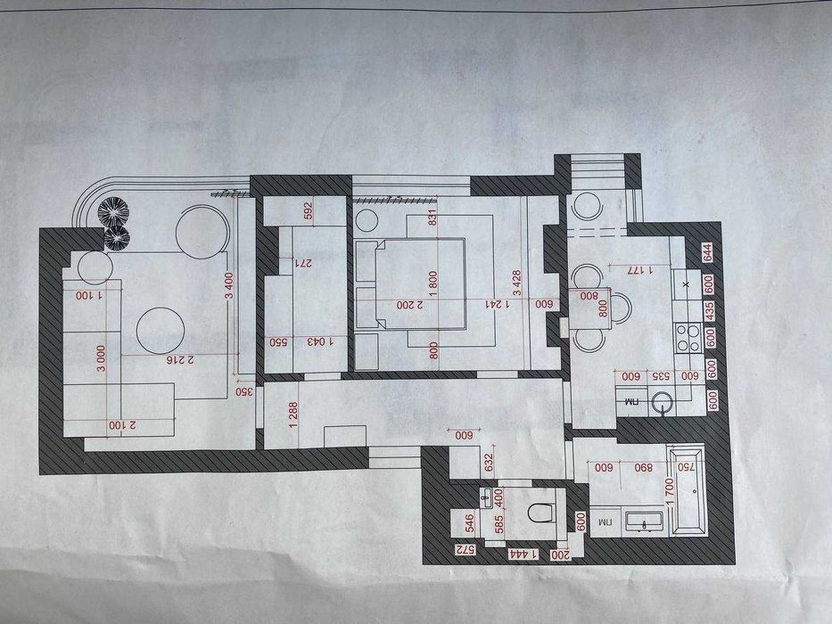Продаж зданої 2-кімнатної квартири в центрі вул. Бельведерська