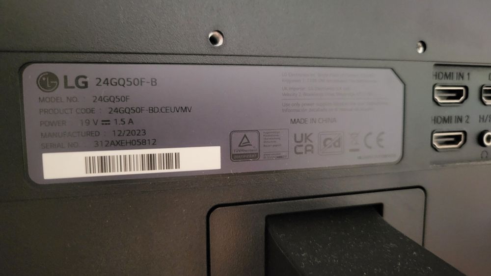 LG UltraGear Gaming Monitor 24in