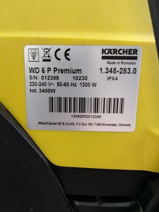 Odkurzacz Karcher WD 6 P 1300W