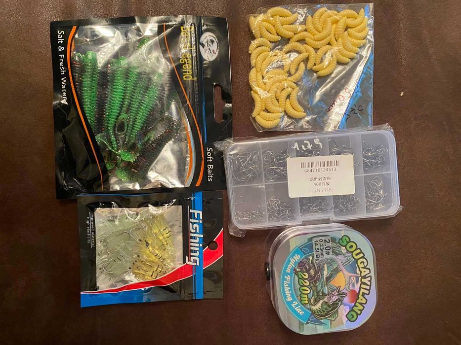 Блешні гачки силікон ліска для риболовлі. Рибалка