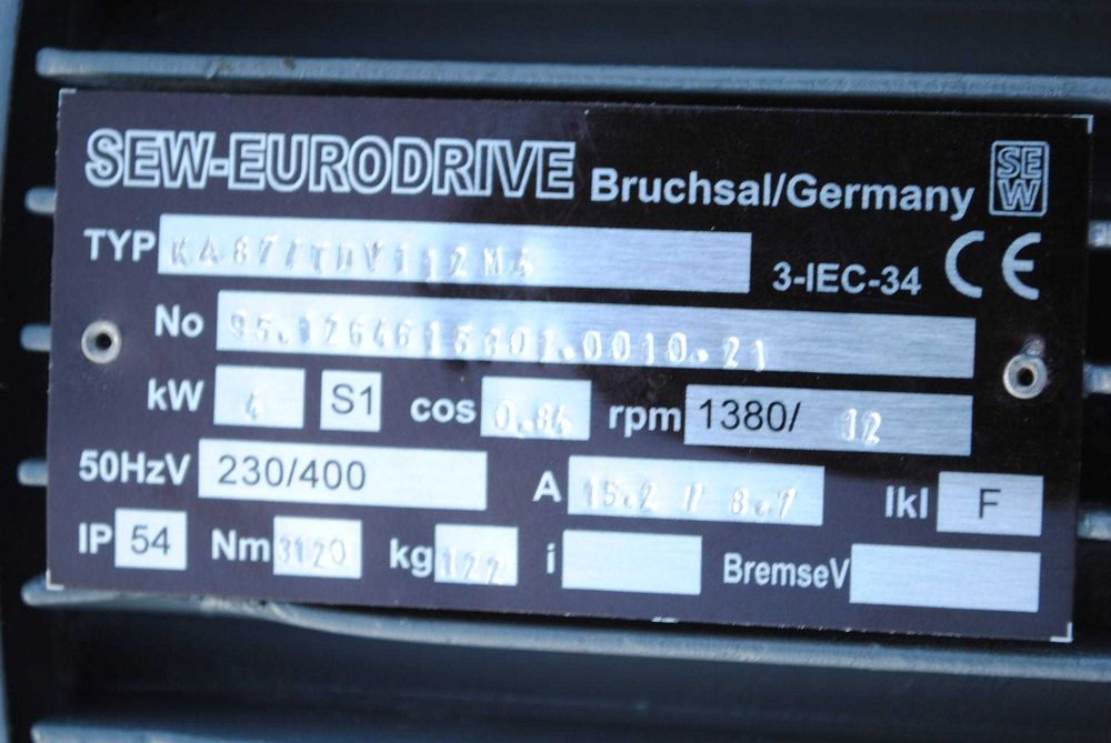 Motoreduktor kątowy 4kw. 12obr./min. firmy SEW