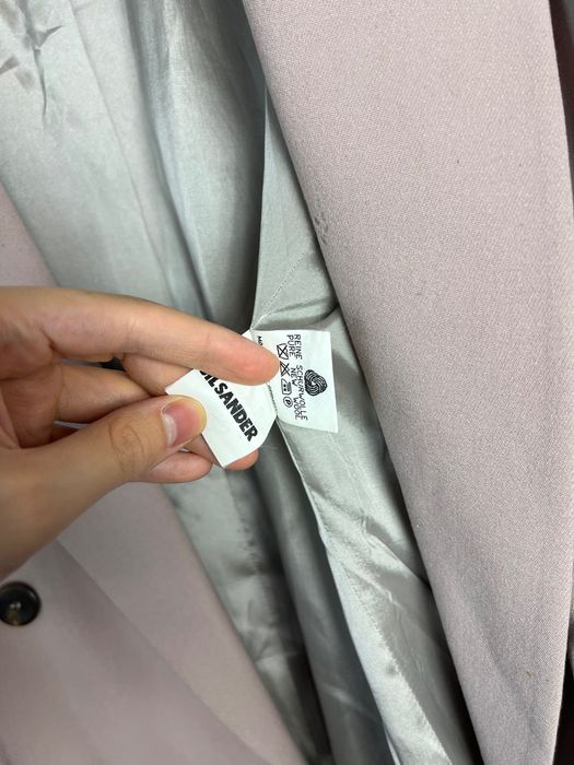 Jil Sander Dwurzędowa Marynarka pure new wool rare