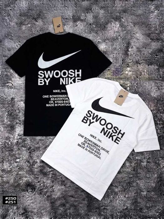 Черная Белая / Новая Футболка NIKE JORDAN / Swoosh By / XS-XXL