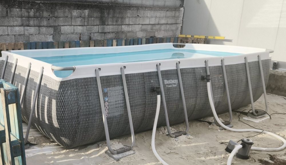 Piscina modular com bomba/motor com filtro de areia