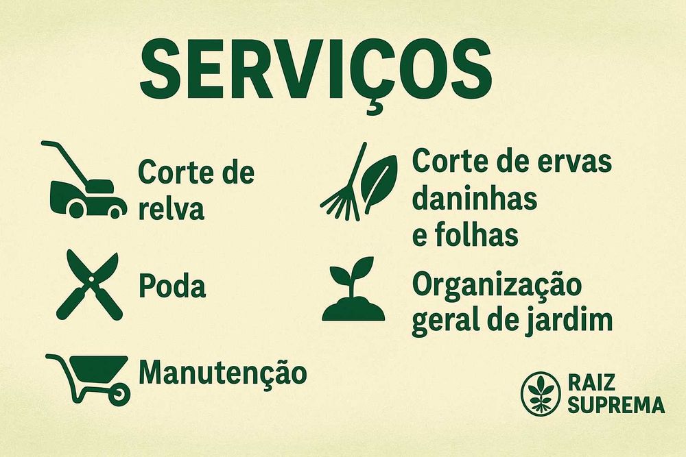 Jardineiro – Corte de Relva, Podas e Limpeza de Jardins