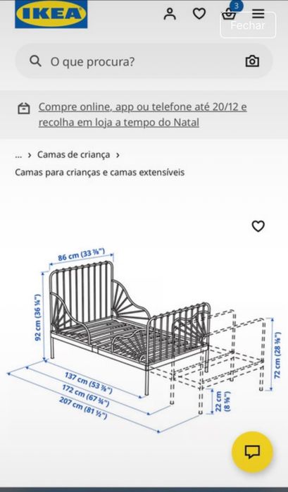 Cama criança óptimo estado