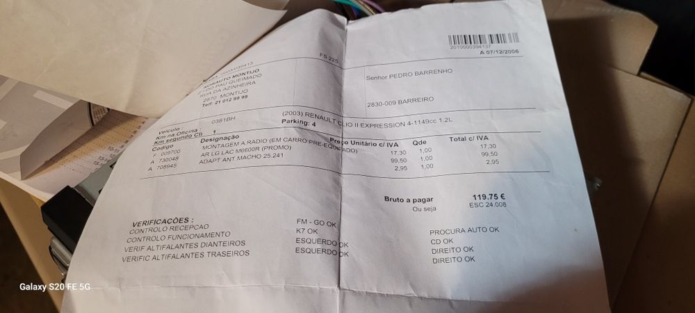 Auto-radio LG painel destacável