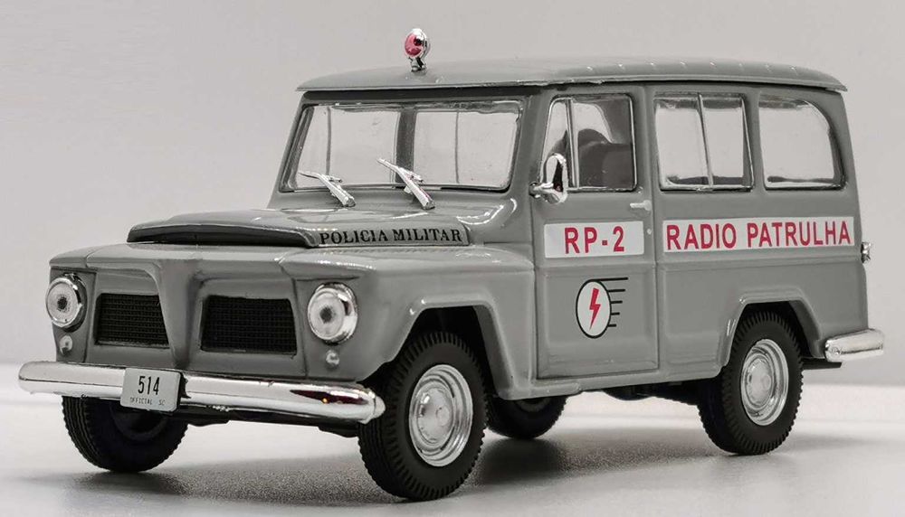 Model 1:43 DeA Rural Willys Policia Militar Santa Catarina (Brazylia)