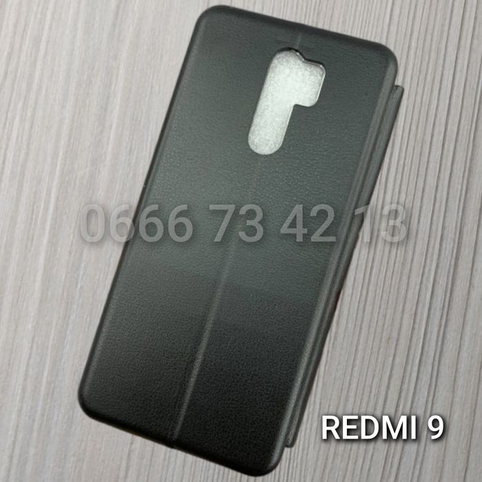Чехол книжка на Xiaomi Redmi 9 9A 9C чохол книжка з магнітом шкіряний
