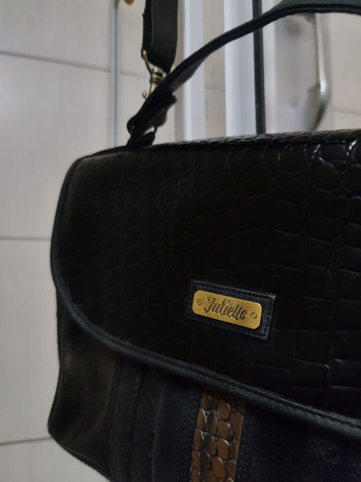 torba torebka Juliette classic elegancka rozsuwana suwak zasuwana brąz