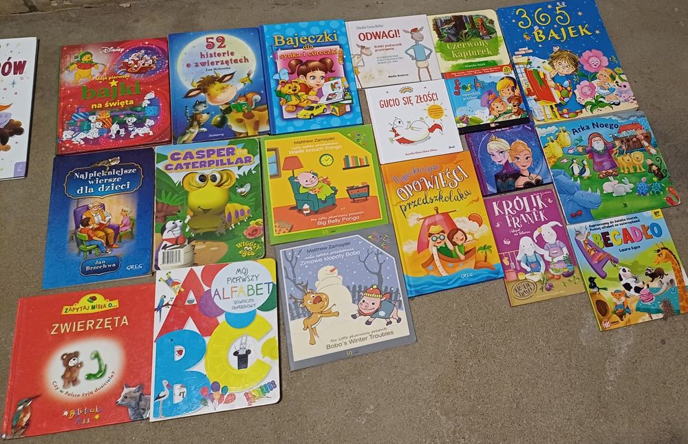 Giga zestaw 18 książek dla dzieci, bajki, emocje, piękne historyjki
