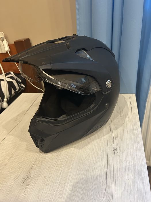 Kask full face czarny