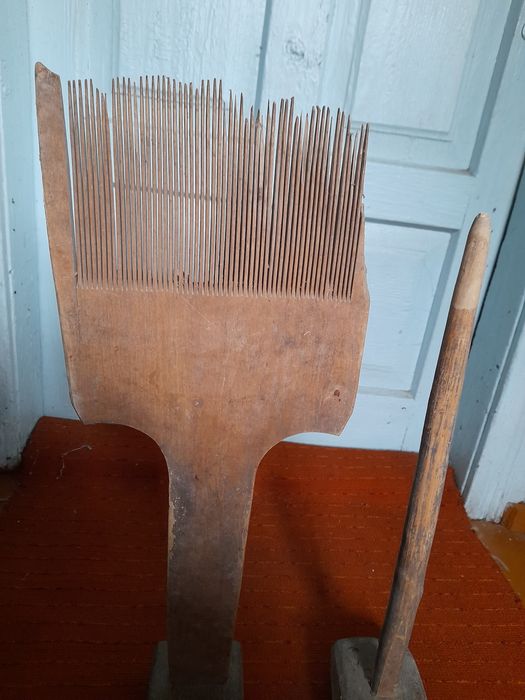 Етноінтерєр Чесалка для льону, коноп, гребінь- чесало