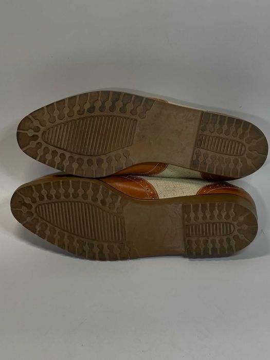 Чоловічі туфлі, броги оксфорді парусин р 43 (28 см.) Уцінка  нове