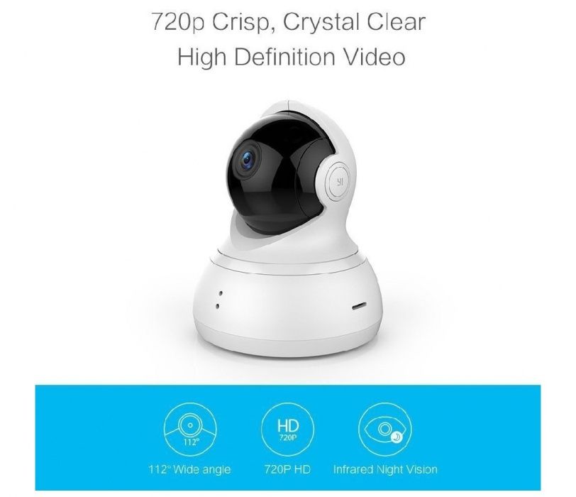 Selada! Xiaomi Yi Dome Smart 720P WiFi Câmera 360 detecção movimento