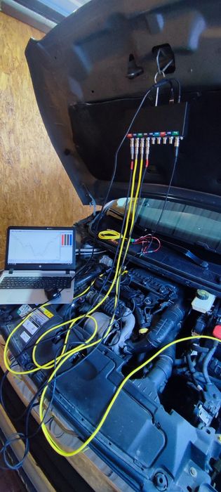 Комплексна діагностика двигуна. Осцилограф. Димогенератор. Мотор-тесте