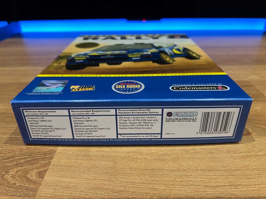 Colin McRae Rally 1 (PC EN 1998) BIG BOX angielskie premierowe wydanie