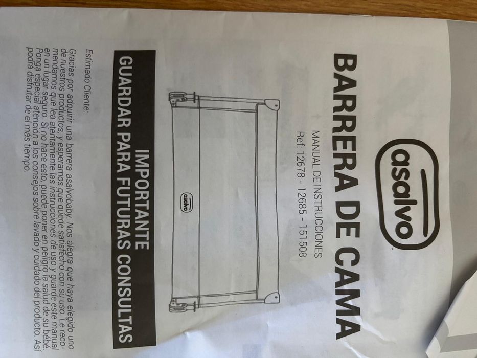 Barreira proteção cama