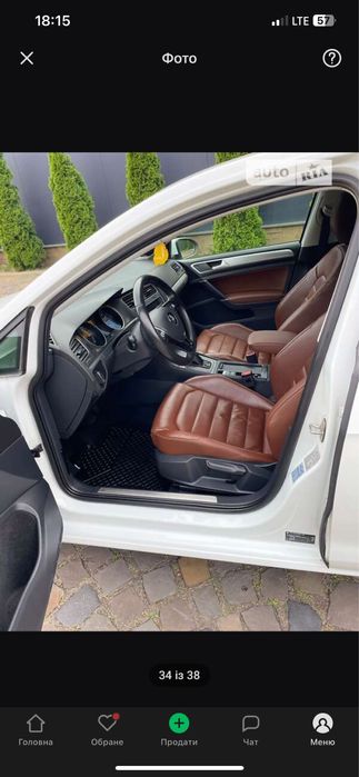 Volkswagen E-Golf максимальна комплектація, можливий обмін