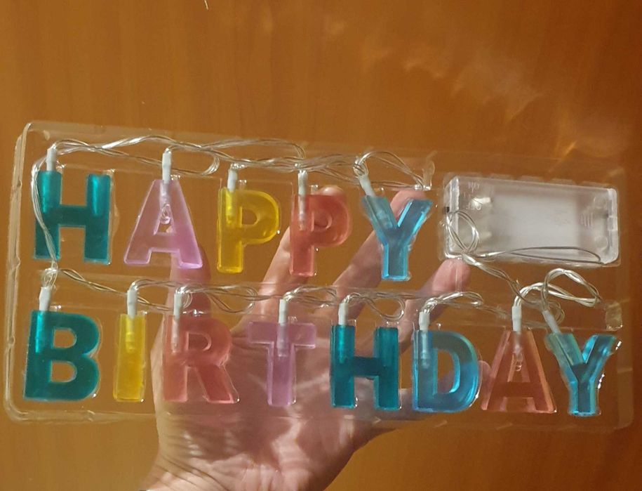 Napis led na urodziny