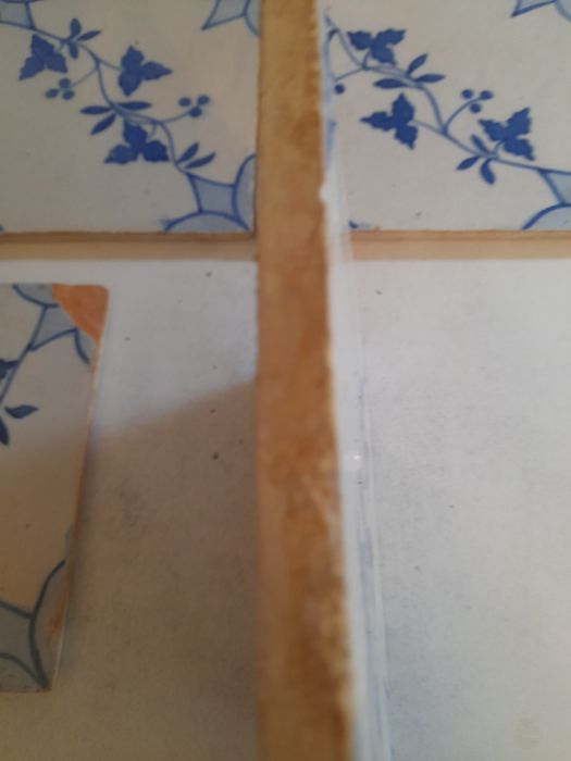 6 azulejos pombalinos seculo XIX