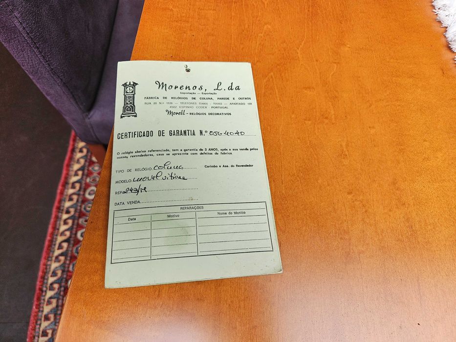 Imponente móvel / relógio de pendulo - óptim