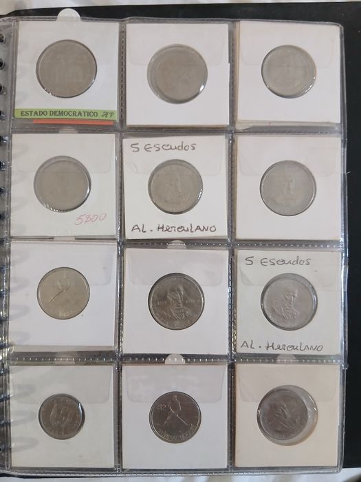 Lote de moedas  Portuguesas