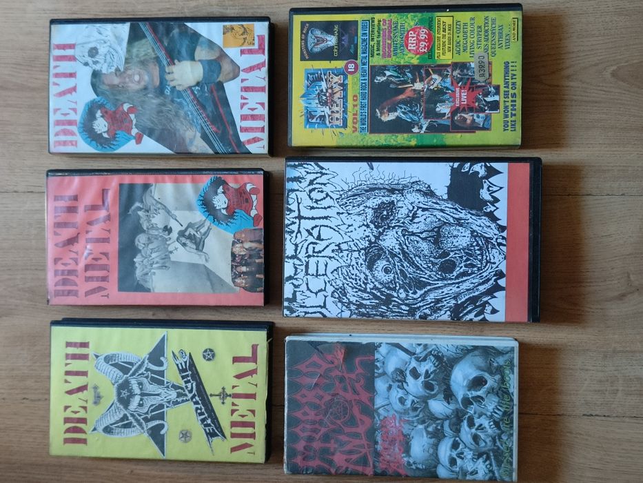 Kasety VHS Wideo Kaseta Video Death Metal Headbangers Hard Heavy Rock