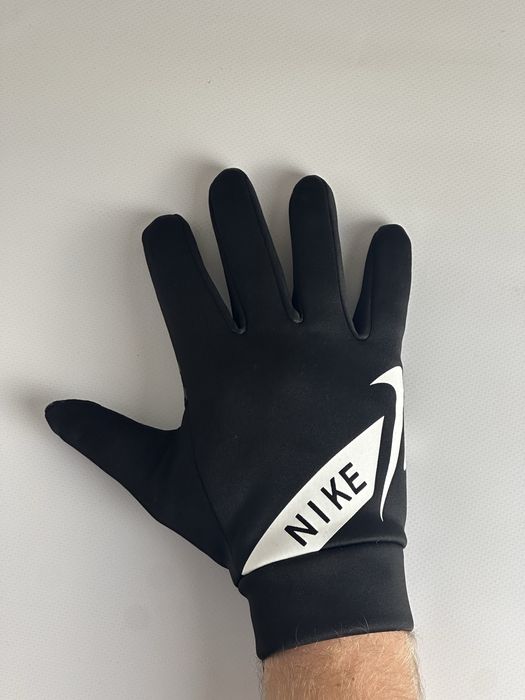 Rękawiczki Nike zimowe sportowe czarne dotykowe antypoślizgowe