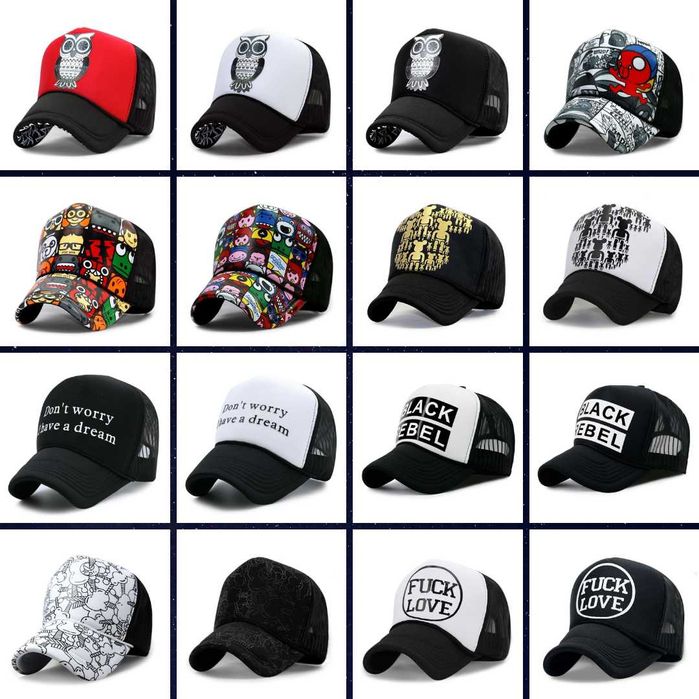 Snapback Caps -TRUCKER (64 Modelos)