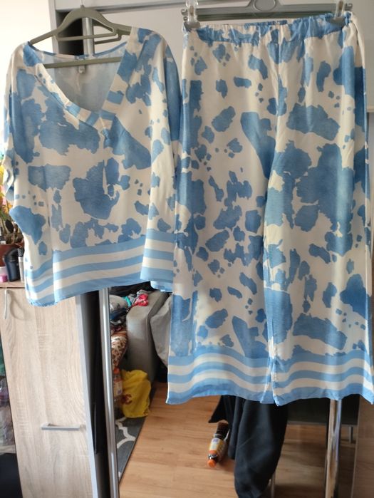 Piękny komplet letni krówka 46 48